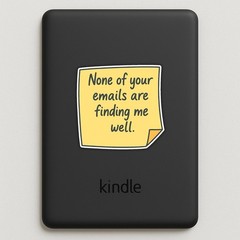 4Pcs Sarcastic “None of Your Emails” Vinyl Stickers – Funny Coworker Gift