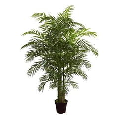 Nearly Natural Indoor/Outdoor 78″ Areca Palm UV Resistant in Green/Brown