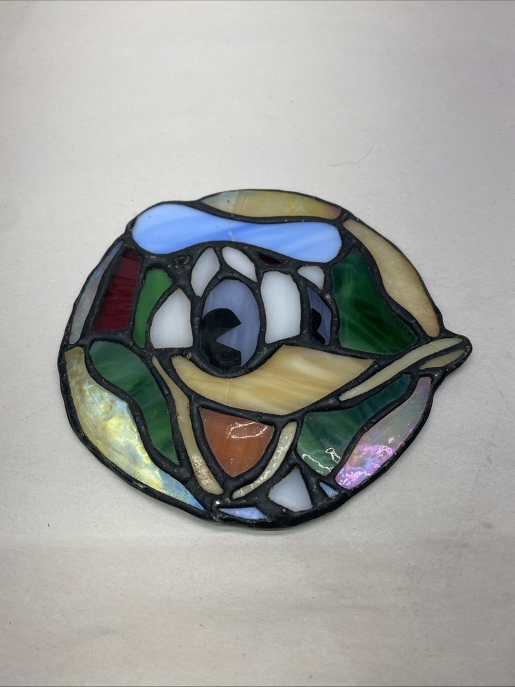 Handcrafted Suncatcher Stained Glass Of Donald Duck