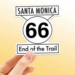 Santa Monica End of Route 66 Sticker – Southern California Decal