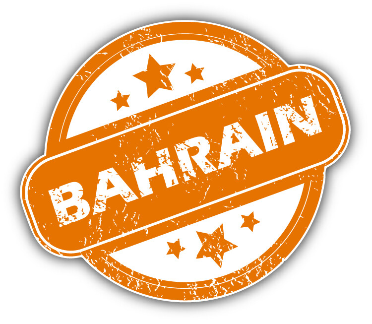 Bahrain Grunge Rubber Stamp Car Bumper Sticker Decal
