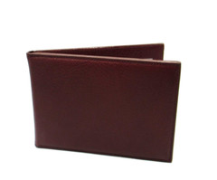 Photo Frame Leather Bifold holds 4×6″ Photos Horizontal Clay Red $125