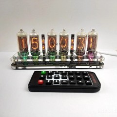 IN-8 Nixie Tube Clock Base w/Colon Tube for 6-bit Glow Tube Clock USB Type-C 5V