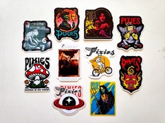 Pixies Sticker Lot (10 Stickers) indie alt rock vinyl art Breeders Sonic Youth