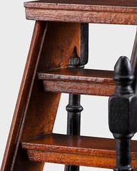 Small Harvard Library Steps Architectural 3D Wood Model 10″ Staircase Sculpture