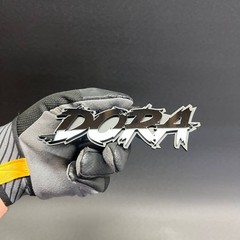 Custom Text Badge – Type Your Text – Lightning Font – Acrylic Custom Emblem.
