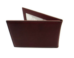 Photo Frame Leather Bifold holds 4×6″ Photos Horizontal Clay Red $125