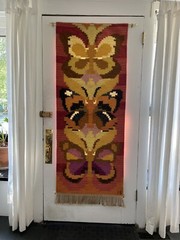 Stunning Swedish Color Tapestry Runner Rölakan /Flatweave Ingegerd Silow RARE