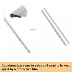 78 In. Gray Bracket Door and Window Fixed Awning in Clear