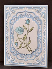 Adies Laced Rectangle Frame Metal Die Cuts,Flower Border Square Frames Layeri…