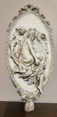 Renaissance Decor Wall Plaque Large Plaster Sconces Mid-Century Art 3D Juliet