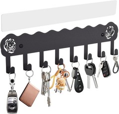 Key Holder for Wall, Key Hooks with 10 Hooks Wall Mounted Key Holder for Hallway