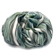 SOFT & WARM STRIPED ALPACA LLAMA WOOL THROW BLANKET 95″x67″ QUEEN GREEN