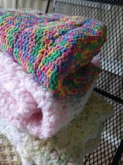 Handmade Multicolor Granny Square Crochet Sofa Throw Blanket, Rectangle