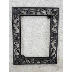 Vintage Style Ornate Rose Floral Metal Picture Frame Gold Bronze Filigree 5×7