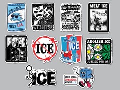Anti-ICE Sticker Pack (QTY 10) melt stop abolish protest la migra human rights