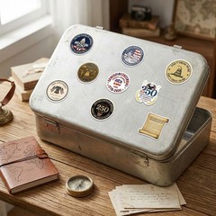 56Pcs USA 250th Anniversary Patriotic Stickers Waterproof Decals for Luggage