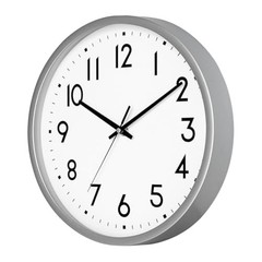 Wall Clock Battery Operated,,wall Clock 8Inch Silent Non-Ticking 8 inch Silver