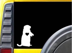 Groundhog Little Heart L121 8 inch Marmot decal sticker