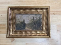 6.5″x8.5″ Horizontal Landscape Road Framed Wall Art – Hearth & Hand Magnolia