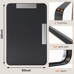 Black Metal Framed Vanity Mirror for Bathroom in 3 Sizes – Anti-Rust Finish