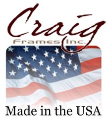 Craig Frames Bauhaus, 1.25″ Modern Rustic Light Walnut Brown Picture Frame
