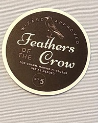 FEATHERS OF THE CROW SMALL STICKER DECAL WITCHCRAFT POTION SPELL WITCH GOTH