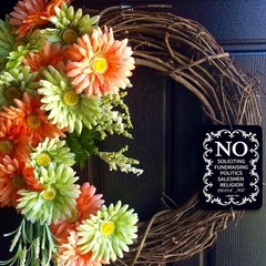Anley No Soliciting Sign for Home and Busines – Do Not Ring The Bell 6″ x 4.5″