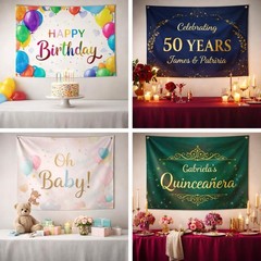 Personalized Custom Tapestry Unique Wall Hanging Backdrop for Home & Room Decor