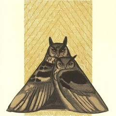 Great Horned Owls Paul Jouve Art Deco Animal Illustration Bird Print Circa 1920s