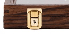 Two Timbers Small Display Case Walnut Finish 2″x10″x12″ Knife Arrowhead Pins