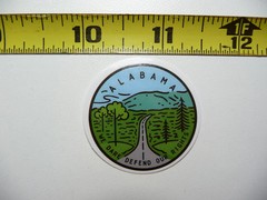 ALABAMA SMALL STICKER DECAL LOVE HOME STATE MOTTO PRIDE FUN FUNNY