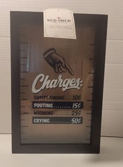 Rustic Novelty Framed Change Box/Bank