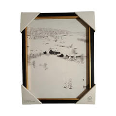 Hearth & Hand Magnolia Framed Black & White Landscape Print 11×14 Modern Art