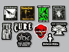 Goth / Gothic Vinyl Sticker Lot (10 Stickers) SET 3 cure depeche mode siouxie