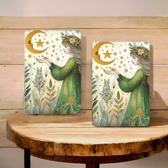 Moon Goddess Metal Sign – Celestial Fairy Wall Art – Mystical Home Decor, 8×12