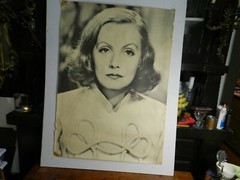 TB-B VINTAGE 1960s GRETA GARBO LARGE POSTER 42 X 29 in PERSONALITY POSTERS