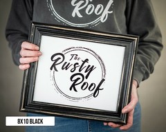 Distressed Lucy – Distressed Black Picture Frame – Solid Wood