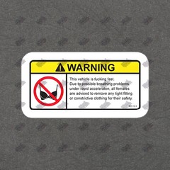 Funny Warning Vinyl Sticker Fast Vehicle Decal Unique Car Decor Gift #262113