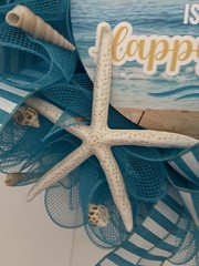Dolphin, Beach, Summer, Hanging Wreath. Handcrafted. Brand New. Indoor/Outdoor ￼