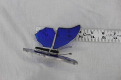 Stained Glass Butterfly Suncatchers Set Of 3 Small Multicolor Window Home Decor