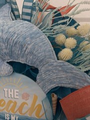 Dolphin, Beach, Summer, Hanging Wreath. Handcrafted. Brand New. Indoor/Outdoor ￼