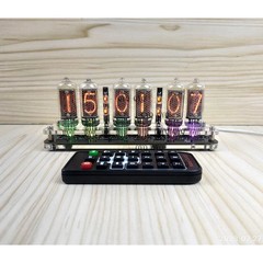 IN-8 Nixie Tube Clock Base w/Colon Tube for 6-bit Glow Tube Clock USB Type-C 5V