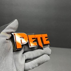 Custom Lazer Cut Car Acrylic Emblem Badge MULTI COLOR Customized Text Names!