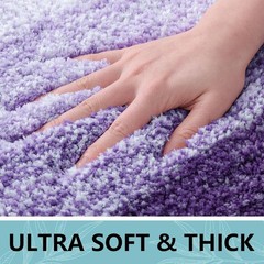 Bathroom Rugs Set 3 Piece, Extra Soft and Absorbent Bath Rugs, Machine Wash Dry