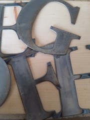 15” Tall Metal Letters A-Z and Numbers 0-9 FREE SHIPPING