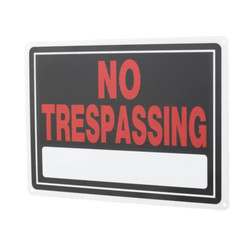 10 in. x 14 in. Aluminum No Trespassing Sign