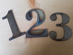 15” Tall Metal Letters A-Z and Numbers 0-9 FREE SHIPPING