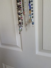 Hand Beaded Suncatcher / Mobile Assorted Colorful Beads for patio or any room