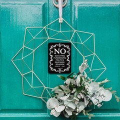 Anley No Soliciting Sign for Home and Busines – Do Not Ring The Bell 6″ x 4.5″